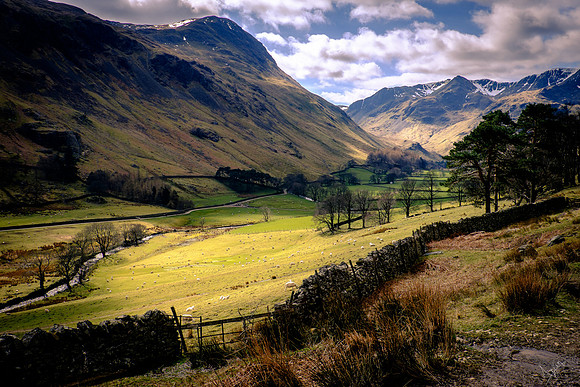 Kirkstone pass and St Sunday crag, Lake district