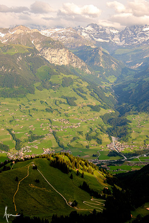 View from funicular, Niesen