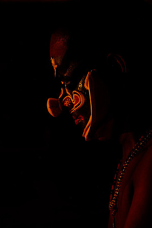 Kerala Kathakali artist, preparation