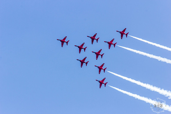 Red Arrows, 'Lancaster', Wales National Air Show 2013