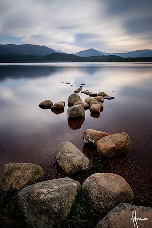 The Cairngorms from Loch Morlich