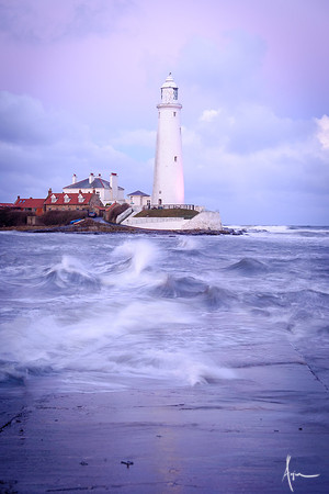 St Mary's lighthouse, New Year's day