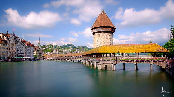 Wooden bridge, Lucerne