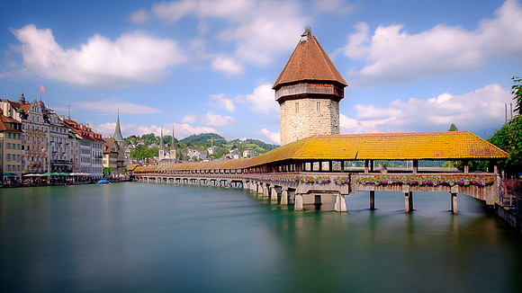 Wooden bridge, Lucerne