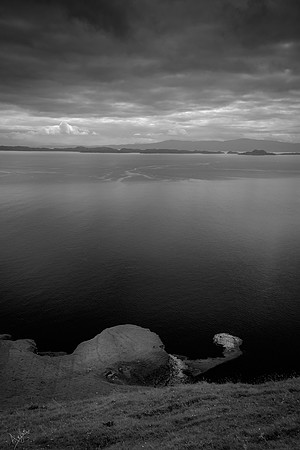 View from Skye to Raasay and the mainland