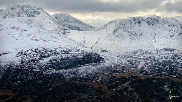 Great Gable, Scafell pike and Kirk fell from Fleetwith pike