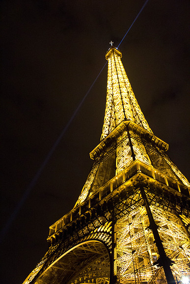 Eiffel Tower lights