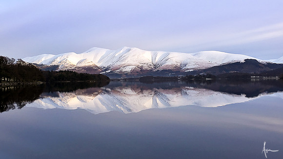 Winter peace, Derwentwater and Skiddaw